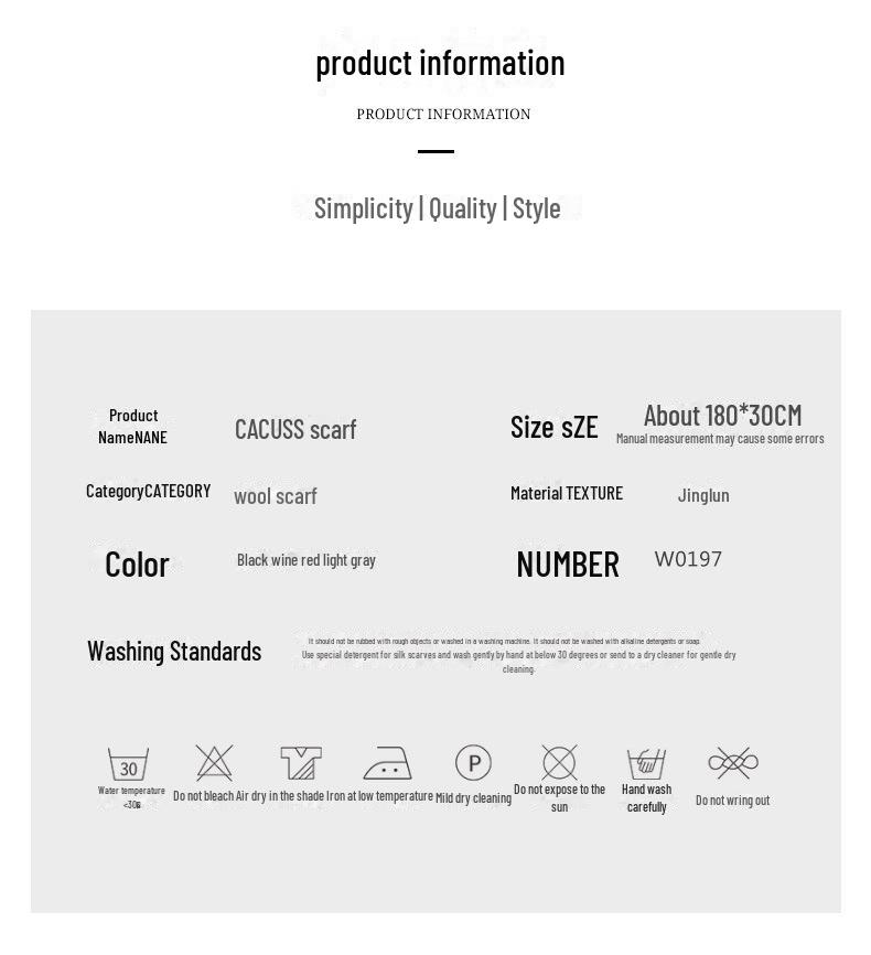 Modny męski szalik z grubej dzianiny wełnianej na jesień/zimę 2020.