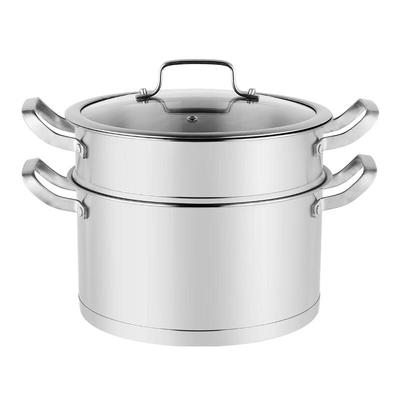 Si Gang 26CM 2-Layer Stainless Steel Multi-Purpose Steamer