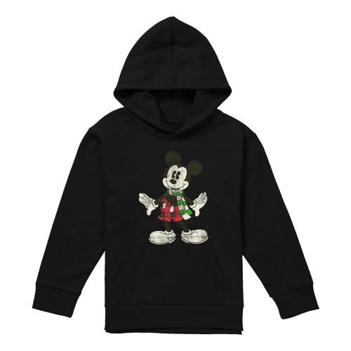 Mickey Mouse Childrens/Kids Christmas Scarf Hoodie