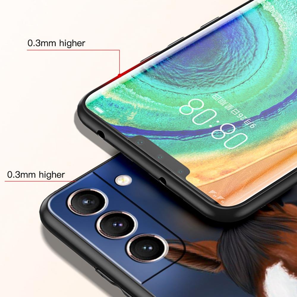 Coque de téléphone Animal Cheval pour Samsung Galaxy S26 S25 S24 S23 S22 S20 S21 FE Ultra S25 Edge Plus 5G Housse Souple en TPU Fundas Capas Sac