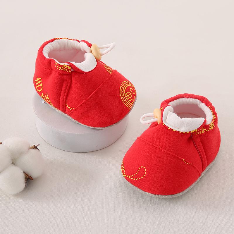 Unisex Baby Soft Sole Cloth Shoes, Anti-slip Pre-walking Foot Covers for 6-9 Months, Ideal for Spring and Summer.