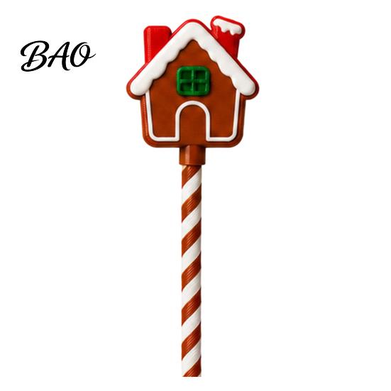 Christmas Holiday Accessory Tap-to-Pay Wand, 3D Printed Credit Card Holder with Candy Secure Slot Cane Handle, Contactless Payment Stick for Checkout,