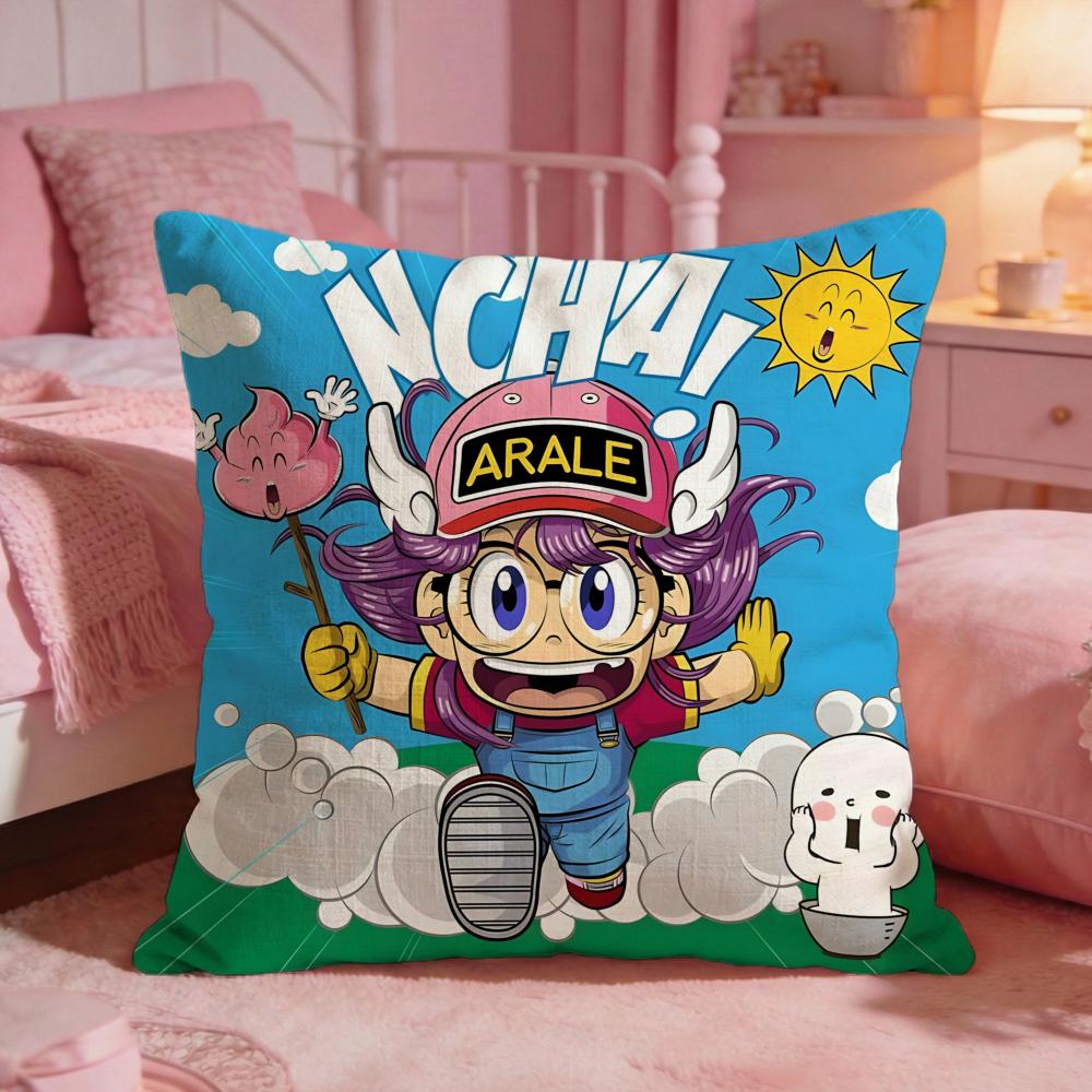 DDr Slumps Cute Anime Cushion Cover Premium Comfort Reversible Pillow Cove Two In One Design For Any Room Car Interior