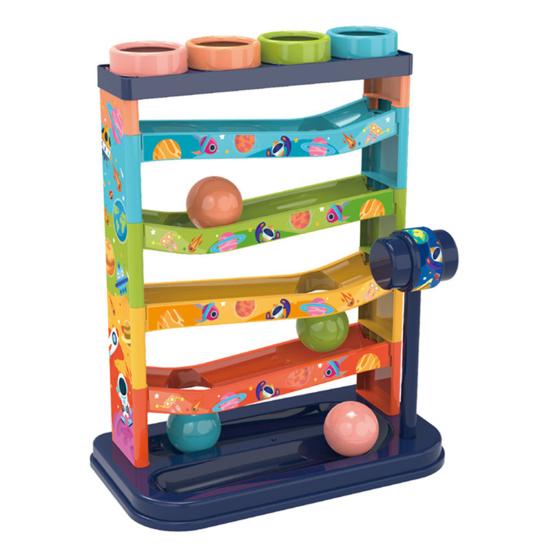 

1 комплект игрушек с гусеничными блоками, 5 слоев, сборка ручного дизайна, упражнения на прочность, скольжение, опыт сборки