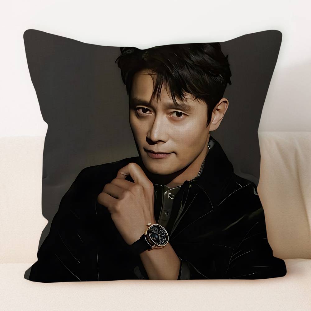 

L-Lee B-Byung H-Hun Office Cushion Pillowcase Car Cushion Cover45X45CM Lumbar Pillowcase Sofa Pillowcover 12x12Inch