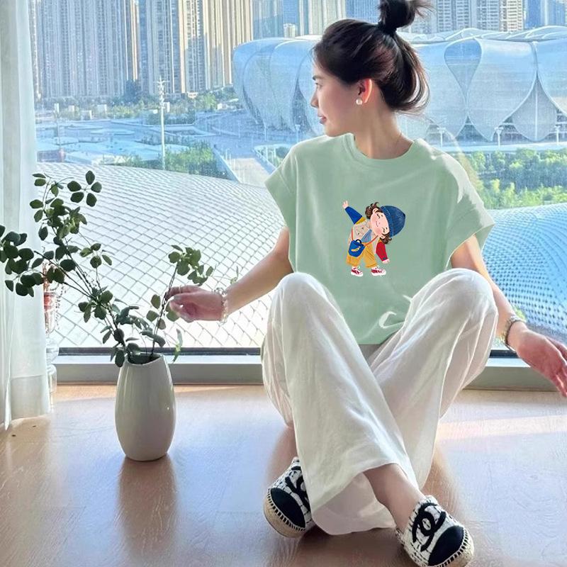 

2025 summer new Korean version short-sleeved T-shirt women s design top S