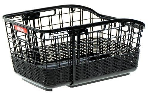 OGK Giken OGK (OGK) Rear Basket RB-037 (Fixed Rattan-Style Sliding Rear Basket) Black for Bicycles