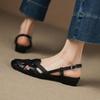 Fashion Retro Woven Hollow Flat Sandals 2025 New Round Toe Back Strap Buckle Designer Shoes Comfort Beach Casual Shoes Ladies Sandalias