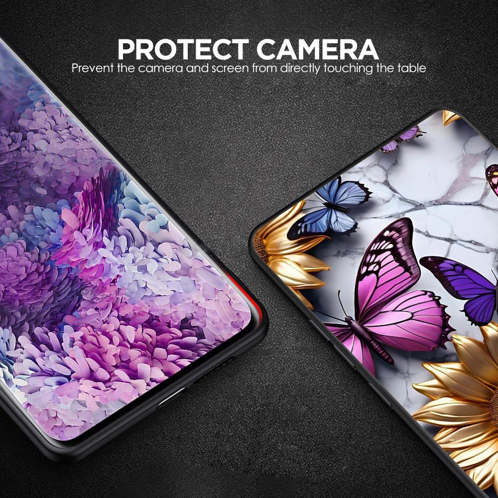 Fashionable Butterfly Flower Pattern Phone Case for Samsung Galaxy A55 A35 A15 A14 A13 A25 A54 A51 A71 A72 A73 A32 A41 Soft TPU