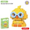 Children Cute Animal Micro Building Block Mini Model Bricks Educational Toys Cartoon Lion Chick Bricks Kids Puzzle Boy Girl Gift