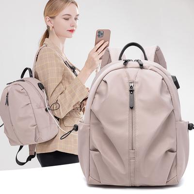 Business Mehrzweck-Reiserucksack Damen Einfache große Kapazität Computertasche Oxford Stofftasche Tide