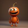 Pumpkin Sprite Decoration, Resin, about 14cm