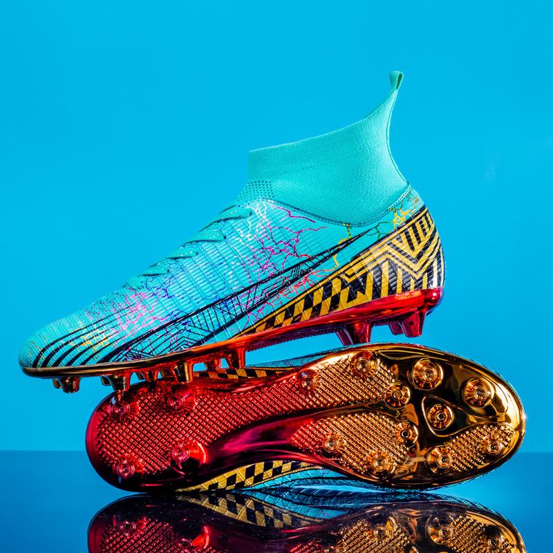 Gold-plated Messi World Cup football shoes boys and boys students spike training shoes sports shoes 34