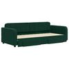 Extendable Daybed with Drawers Dark Green 90x200 Cm Velvet