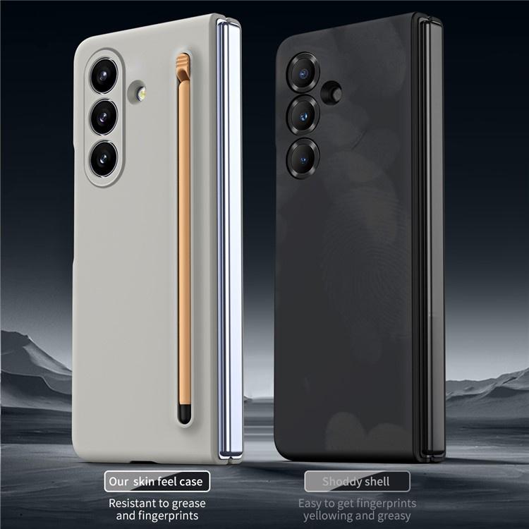 Case with glass and stylus for Samsung Galaxy Z Fold7 - gray