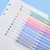 Orange Grove Frosted Transparent Pen: 0.5mm Water-based Ink, Korean Style, Colorful Student Design