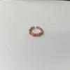 Unique Geometric Fashionable Copper Ring For Women With Dazzling Stones Zirconia