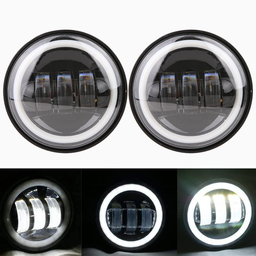 Universal 7inch Led Headlight + 4.5" Fog Passing Lights For Harley Touring Electra Glide Road King Street Glide Motorcycle