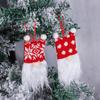 Faceless Rudolph Gnome Christmas Tree Ornaments - Festive Fabric Hanging Decorations