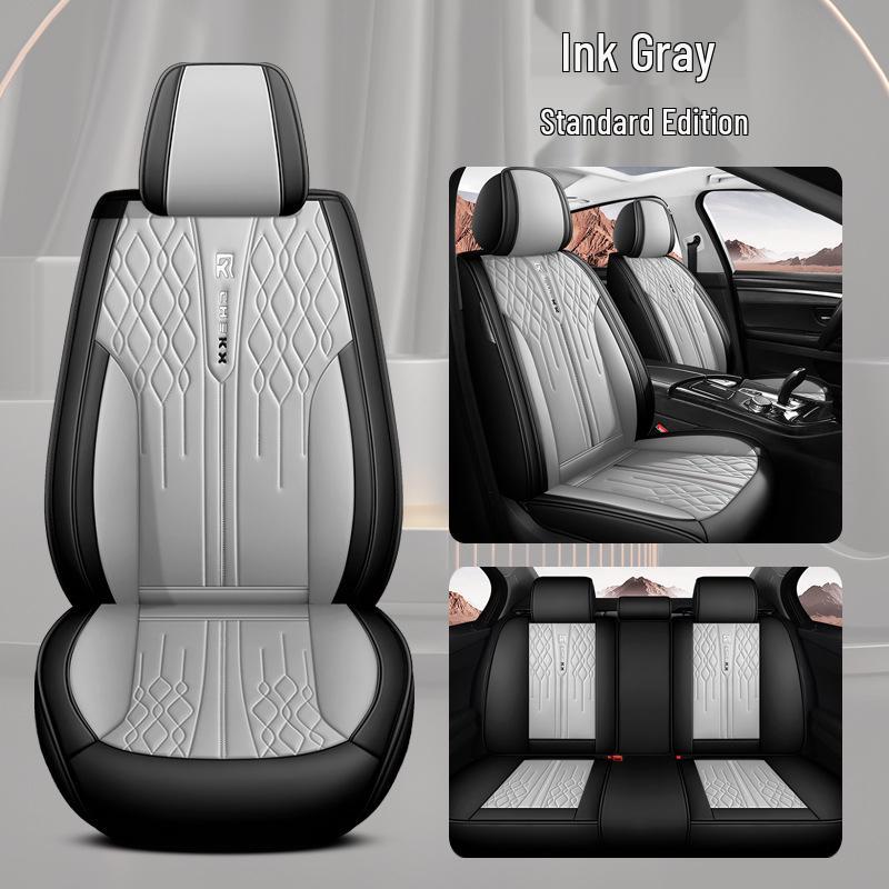 Universal Full Coverage Car Seat Cover - Breathable, Wear-Resistant, Perforated, High-End Cushion for All Seasons