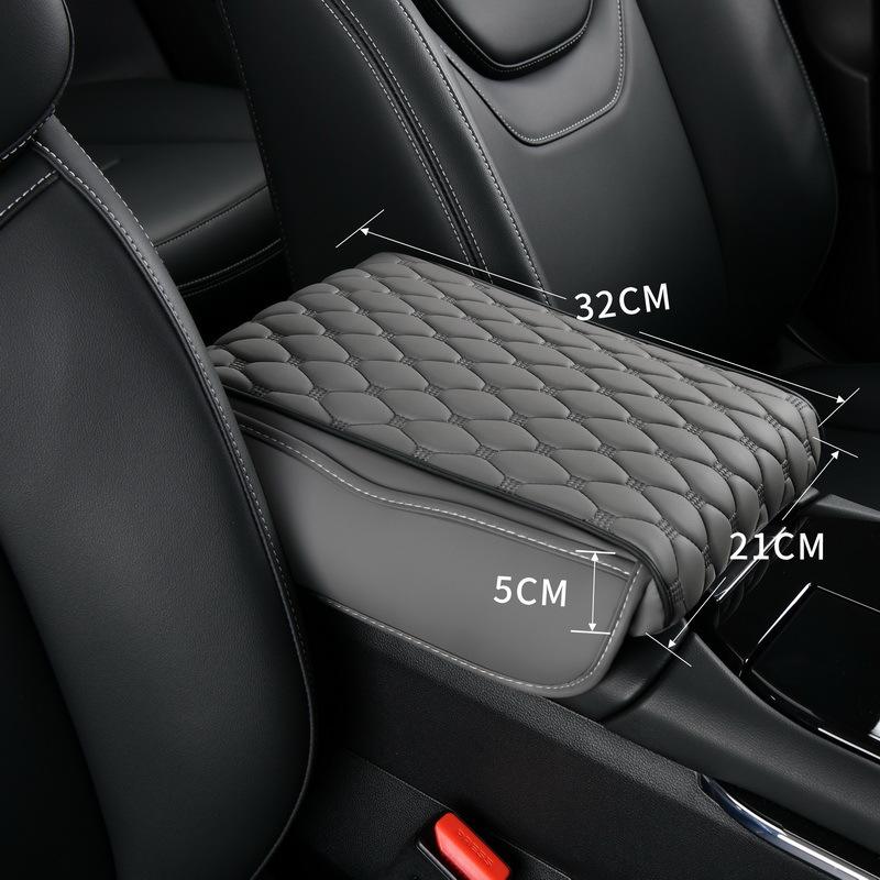 Universal Car Armrest Mat With Storage Bag Center Console Auto Armrests Storage Box Cover Pad Arm Rest Protection Cushion