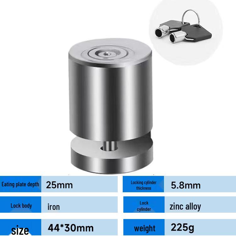 Universal Disc Brake Anti-theft Lock for Motorcycles & Bicycles with Forged Alloy Steel & Copper Lock Cylinder
