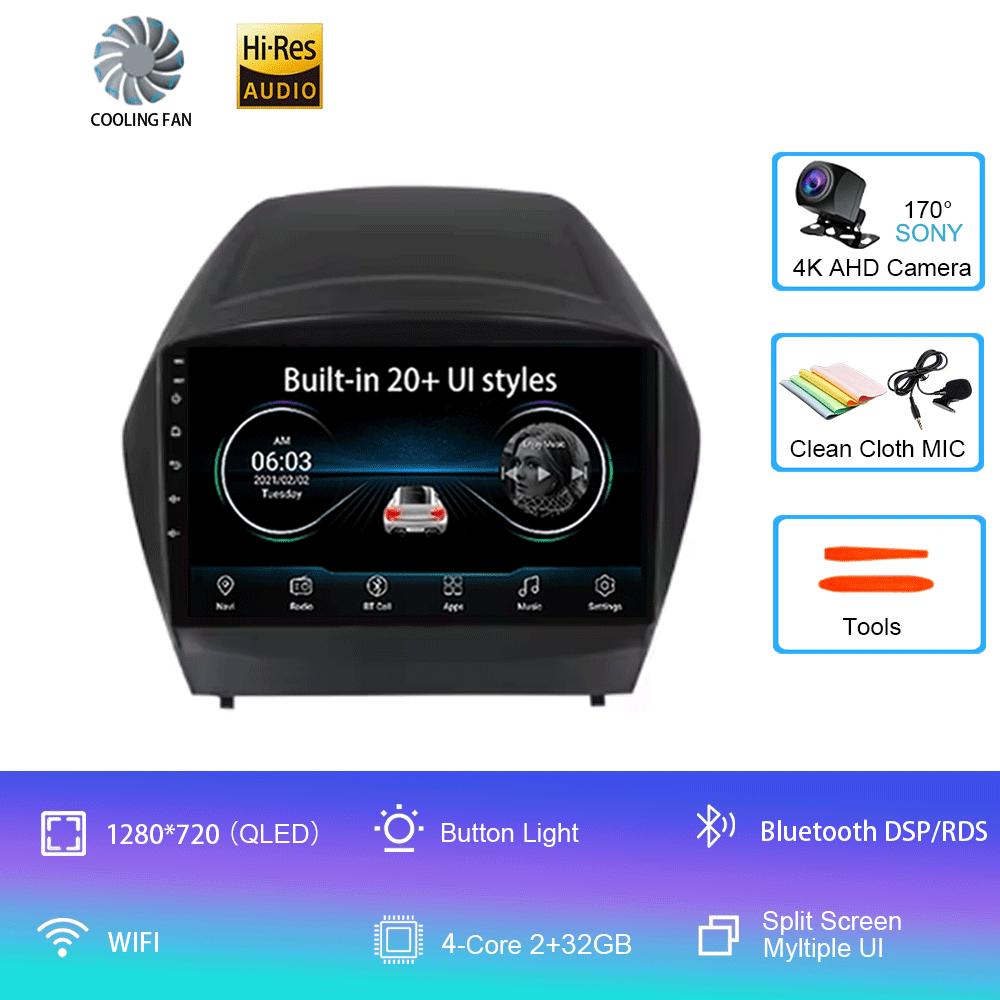 For HYUNDAI TUCSON IX35 2012 2013 2014 2015 8Core 4G WIFI Android 14 Car Multimedia Stereo Car DVD Player Navigation GPS Radio