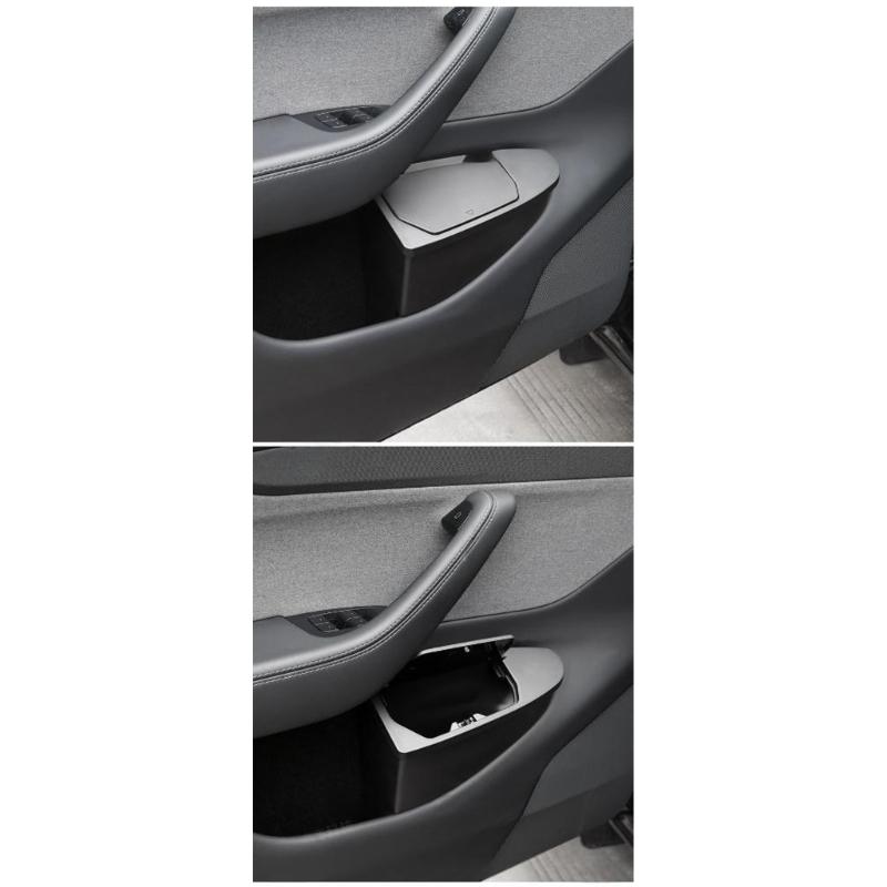 Car Trash Can Door Side Storage Bucket for Y 2025 ABS Nonslip Easy Installation Organizer Storage Box