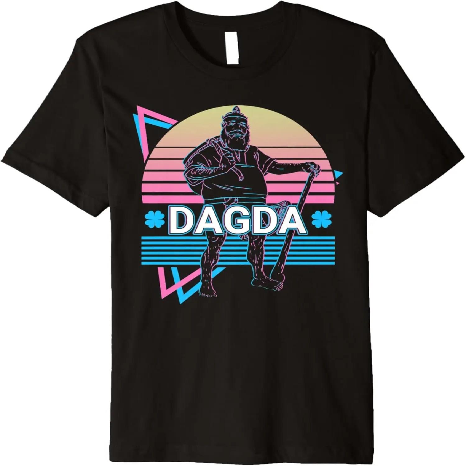 Дагда Кельтский Бог Древний Ирландский Бог Кельтская Мифология Ретро Премиум Футболка S