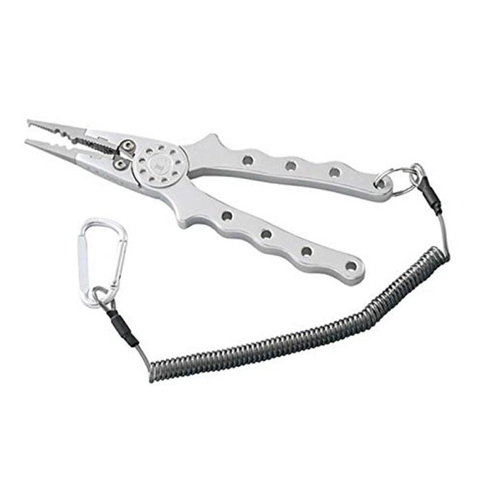 Gamakatsu Rugze Aluminum Pliers 175mm with Metal Grip. LE-2478