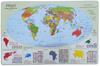 Desk Mat - Political Map of the World + Other Data, Polish Manufacturer