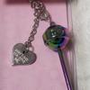 [USED] BTS JIN ECHO Key Ring Keychain Heart Charm