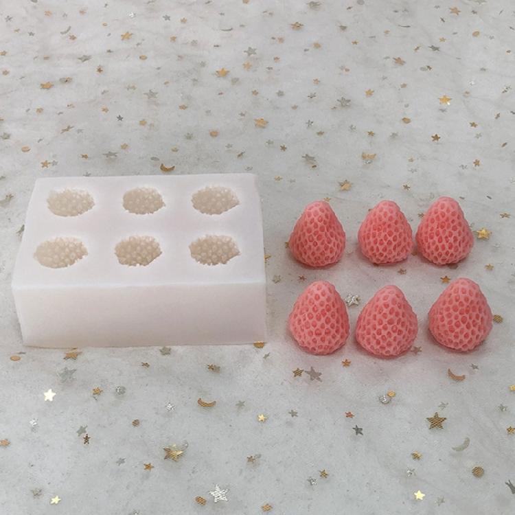 DIY Strawberry Silicone Molds Strawberry Shape Candle Molds Silicone Material