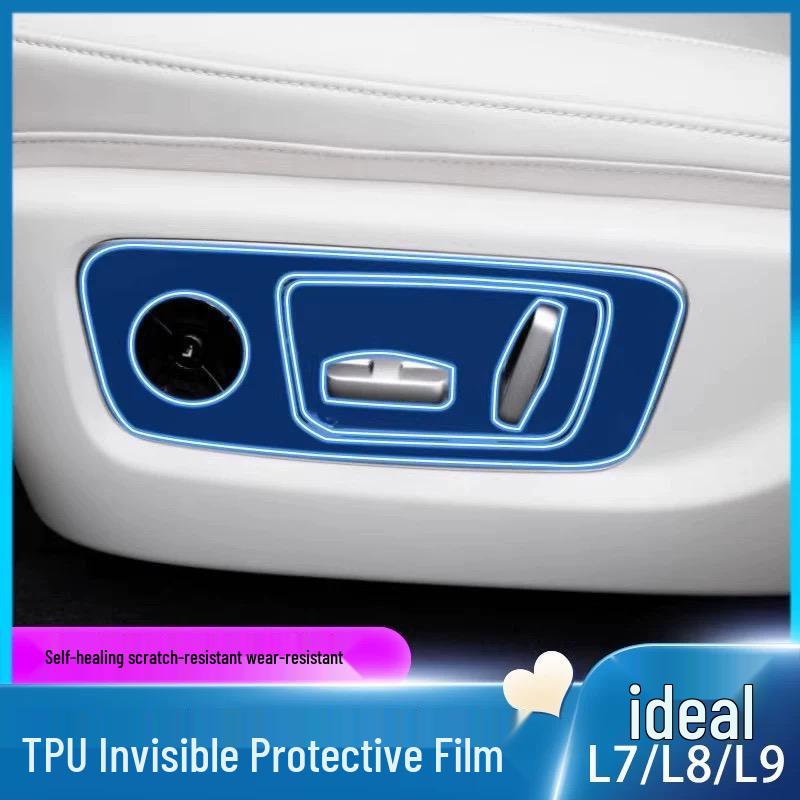 Applicable for Ideal L7/L8/L9: Interior Protection Film & Decorative Items—Console, Navigation, Gear Shift, Dashboard, Headlights