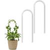 8pc Contemporary Acrylic Flower Stand System Combines U Shaped Circular Vertical Designs for Creative Garden Decoration