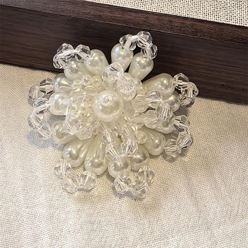 Dopamine  Beaded Jelly Shoes Sandals Accessory Diy Decorative Shoe Flower Slippers Shoe Buckle Accessories