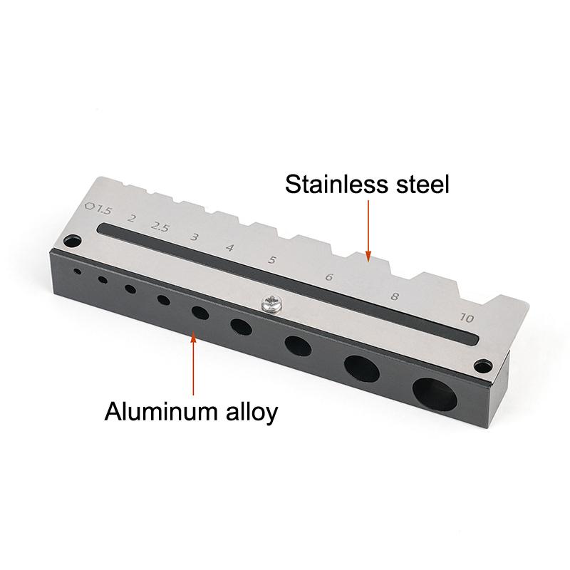 1.5-10Mm Hex Wrench Holder 9 Slot Wall Mount Wrench Storage Rack Wall Wrench Tray Woodworking Tool Hanging Organizer