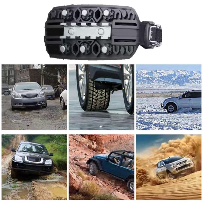 Catene da neve antiscivolo riutilizzabili per auto Catene da neve per auto/SUV/pick-up Catene di sicurezza per neve, ghiaccio, fango, set da strada