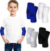 2Pcs Kids Elbow Brace Compression Arm Elbow Sleeve Knit Guard Gym Protectors for Boys Teen Children Girls Basketball Volleyball