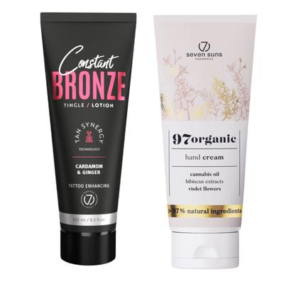 7suns Constant Bronze Tingle Lotion 250ml + Free Hand Cream 75ml