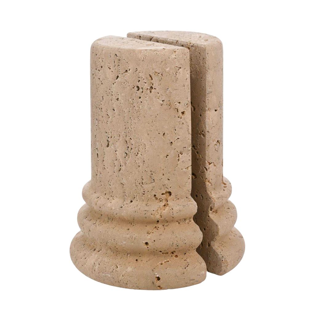 Hestia Travertin Buchstütze (Packung mit 2)