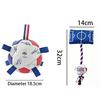 Durable TPU Dog Soccer with Nylon Tabs France FFF Dogs Football Toy Chew-resistant Puppy Interactive Toys Ball Pets Supplies