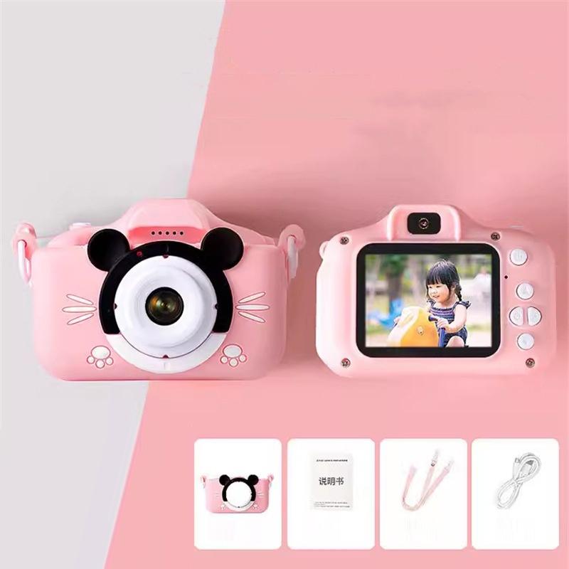 Kids Camera Toys 2 Inch Screen Hd Cartoon Kids Digital Camera Mini Slr Camera Cute Toy For Children Birthday Christmas Gifts