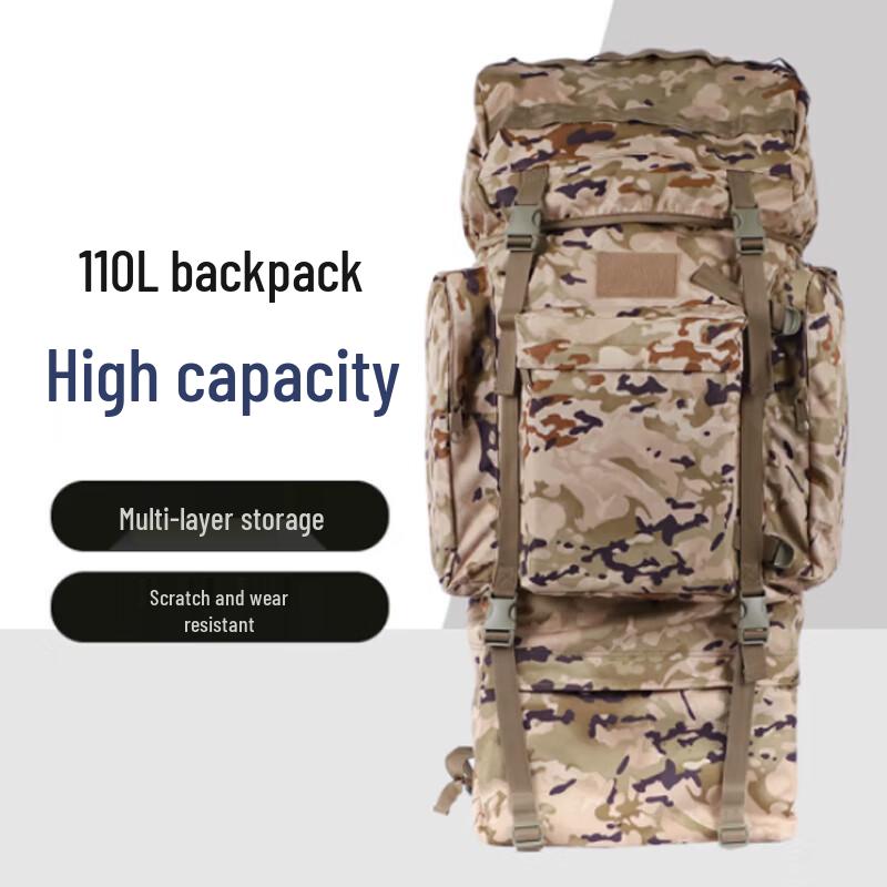 Snow Peak Fox 110L Camouflage Outdoor Tactical Backpack