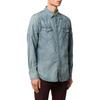 Polo Ralph Lauren Ss22 Solid Color Single-Breasted Denim Long Sleeve Shirt Men shirts Blue 710703936-001
