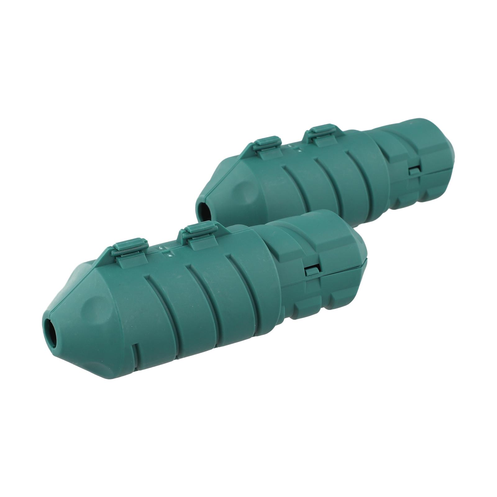 

Outdoor Extension Cord Covers IP55 Waterproof Protection for 12 18 AWG Cables 2 Pack Weather Resistant Connector Shields зелений