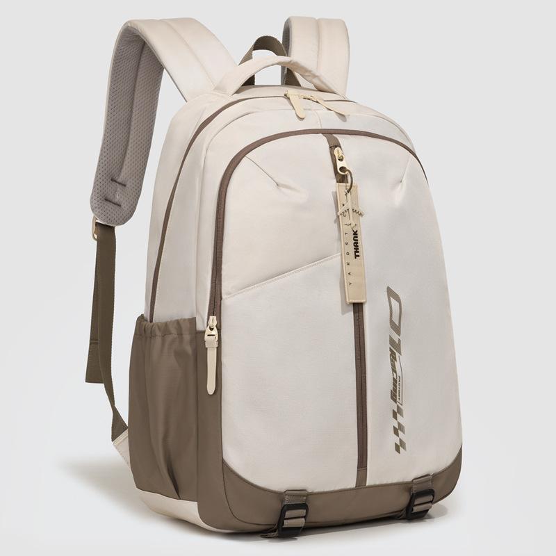 Schoolbag simple function wind cold tide cool feeling backpack sunshine handsome high school sports training students strong durable backpack