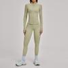 Zipper casual yoga suit women's grinding outdoor riding running sports fitness suit