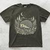 Maglietta Natura Riccio, T-shirt Grafica Animale del Bosco, Maglietta Carina con Illustrazione di Riccio, T-shirt Fauna Selvatica della Foresta, Regalo per Amante della Natura