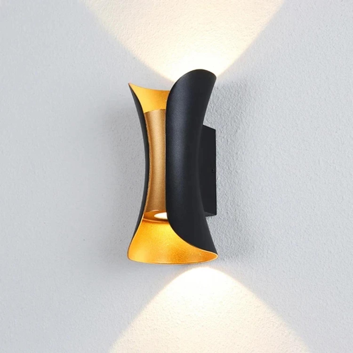 

Новые долговечные, водонепроницаемые и прочные светодиодные настенные светильники мощностью 12 Вт для улицы - стильные алюминиевые светильники для сада, патио и крыльца. чёрный